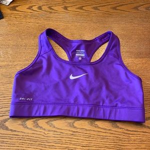 Nike dri-fit sport bra in purple size medium
